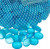 Flat Marbles Vase Filler - 3 Lb (315 pcs) Aqua Glass Pebbles for Vases - Clear Glass Stones for Vases - Flat Glass Marble for craft and Home décor - Aquarium Glass Marble filler
