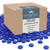 Flat Marbles Vase Filler - 3 Lb (315 pcs) Cobalt Glass Pebbles Vases - Clear Glass Stones for Vases - Flat Glass Marble for craft and Home décor - Aquarium Glass Marble filler