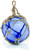"Glass Fishing Floats | Cobalt Blue Japanese Glass Floats 5"" | Nautical Rope Ball | Set of 1 | Nautical Themed Wall Decor | Beach House Decor | Glass Buoys for Decoration & Ocean Room Decor"