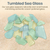 Sea Glass | Large Colored Sea Glass 1.75"-3" | Large Sea Glass Pieces for Decor and Craft | Plus Free Nautical eBook by Joseph Rains (Green Yellow & Aqua)