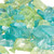 Sea Glass Chips | 22 Ounces of Lime and Aqua | Bulk Pearlized Sea Glass Pieces for Craft and Decor | Plus Free Nautical eBook by Joseph Rains