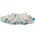 Sea Shells - White Real Mixed Beach Seashells (5lb) with Starfish & Sea Glass - Shells for Crafts - Ocean Decor - Beach Party Decorations - Seashell Decor - Large Shells Crafts