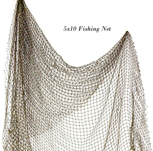 Authentic Decorative Fishing Net | 5' x 10' Authentic Decorative Fishing Net | 5' x 10'