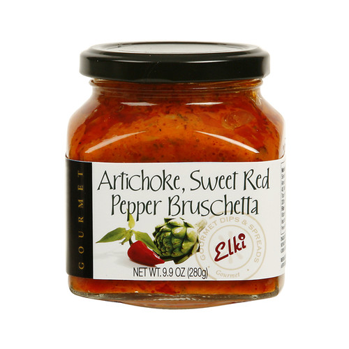 A tasty, piquant blend of sun ripened artichokes, sweet red peppers and spices. Rich, hearty texture and mild heat. Bon Appetite!

Suggested Uses:  Enjoy on a toasted baguette or ELKI cracker. Toss with hot or cold pasta dishes. Use on seafood, grilled meats, as a pizza topping, Panini/sandwich spread, as a bread dipper or on a baked potato with bacon and chives.