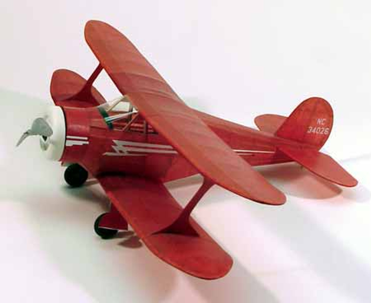 Staggerwing Rubber Powered Model Airplane Dumas