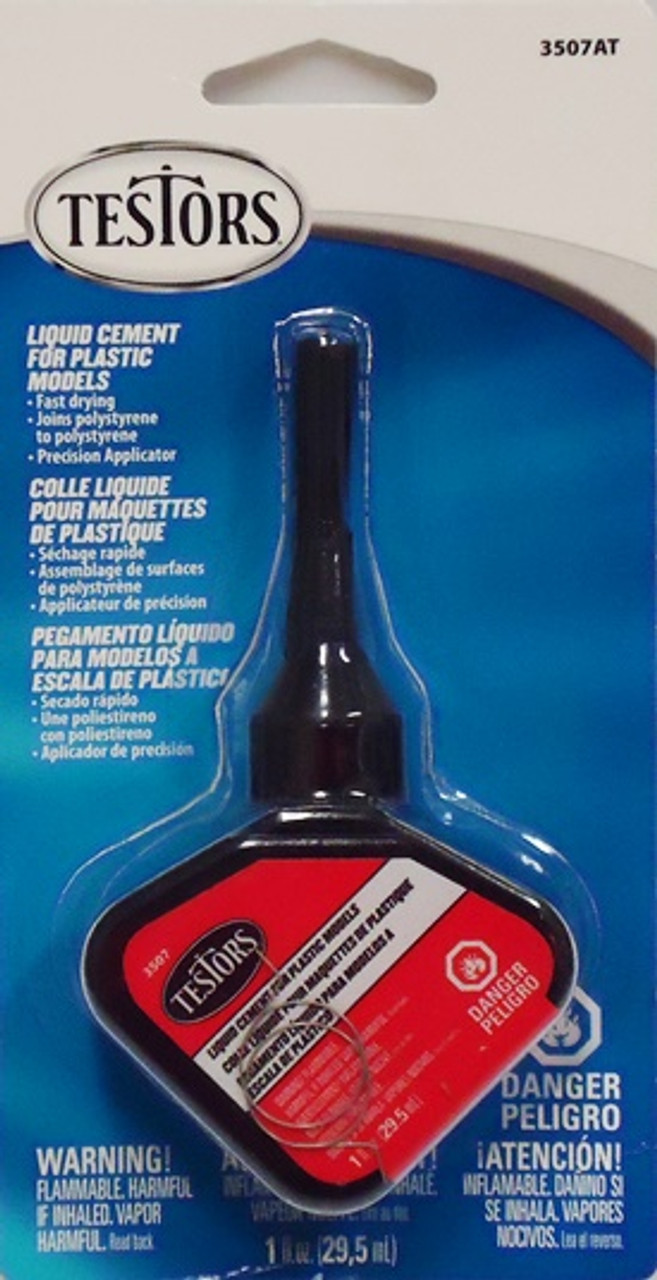 Fast-Drying Liquid Plastic Cement with Precision Applicator - 1oz