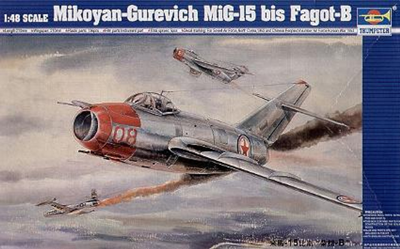 Mig15 Bis Fagot B Fighter Model Kit Trumpeter