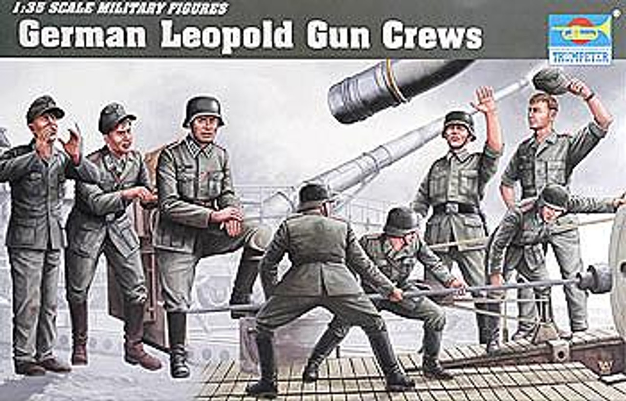 Leopold German Railroad Gun Crew Figure Set 1/35 Trumpeter