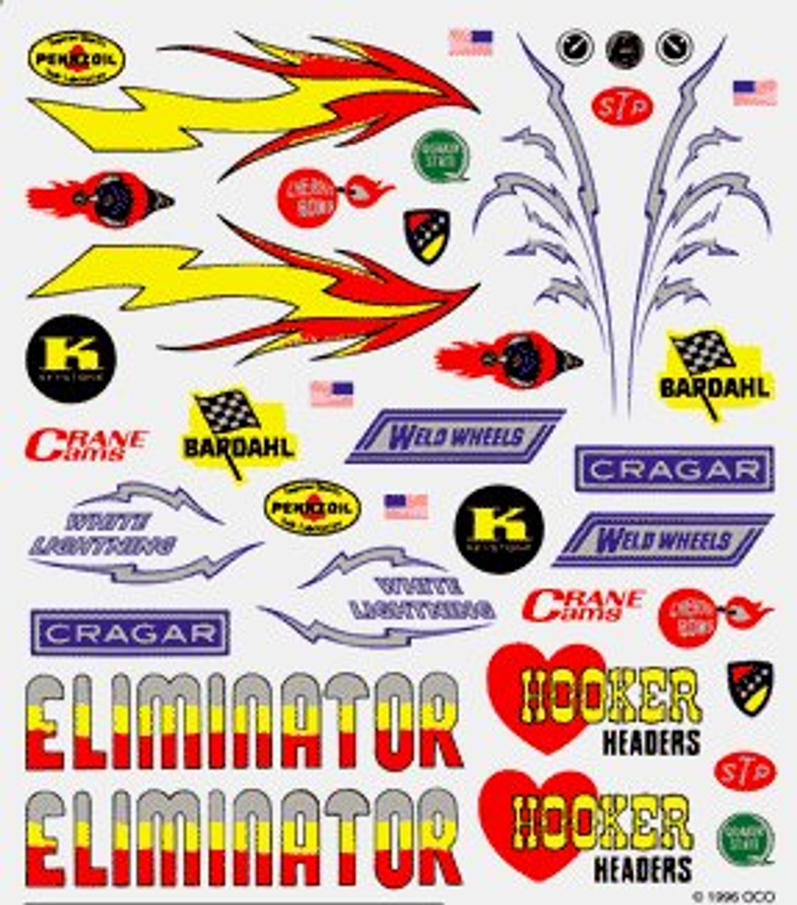 Hot Rod Dry Transfer Decals Pinecar
