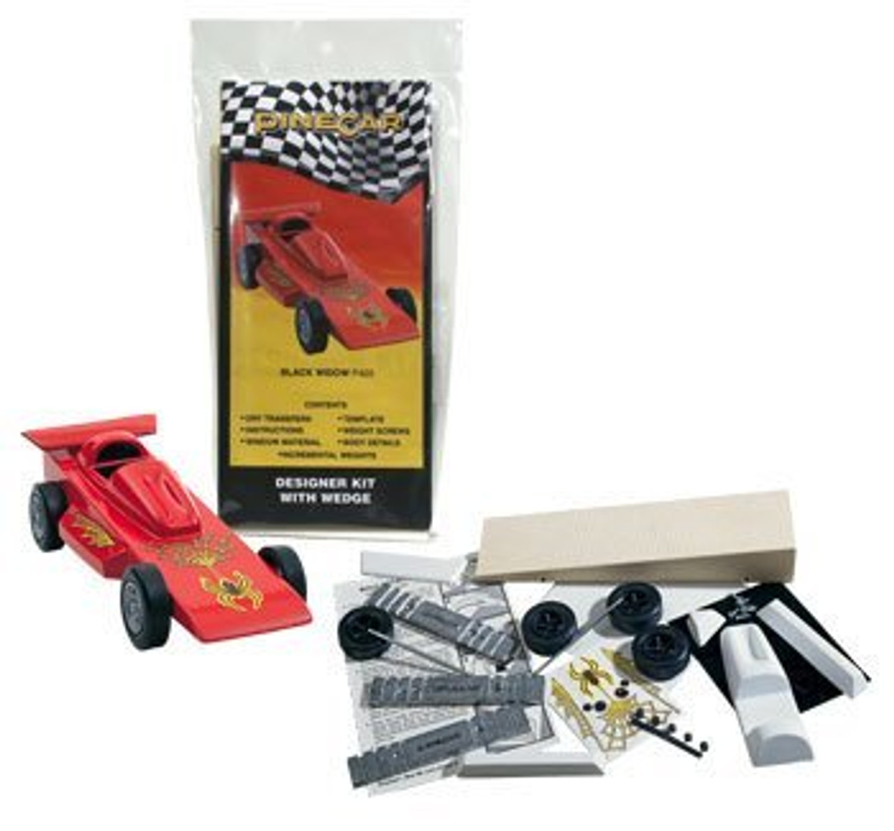 Black Widow Designer Kit with Wedge Pinecar