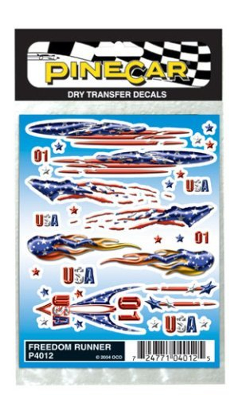 Stripes & Flames Dry Transfer Decals