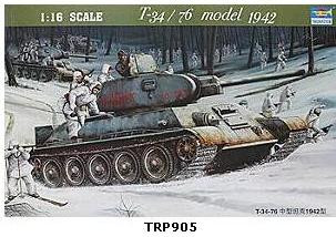 T-34/76 Model 1942 Tank 1/16 Trumpeter 