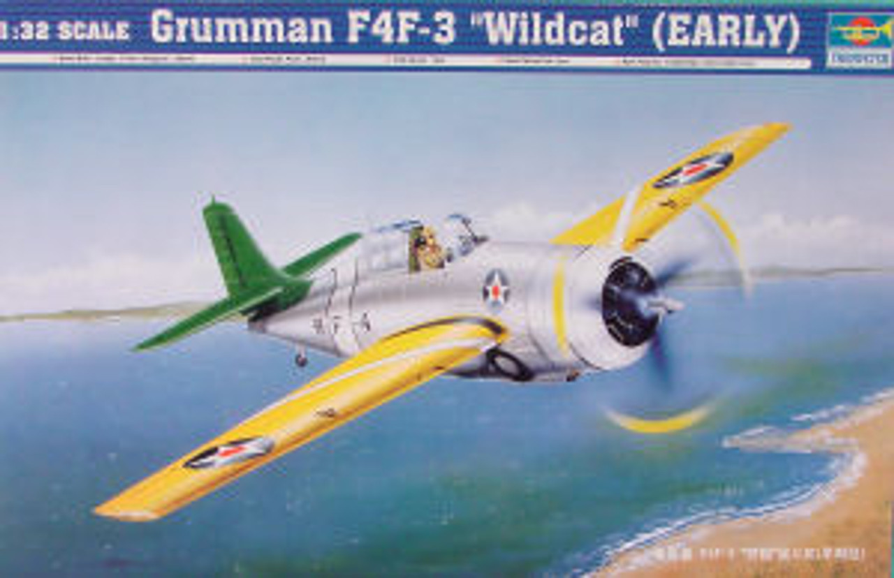 トランペッター 1/32 グラマン F4F-3 ワイルドキャット 初期型 プラモデル bme6fzu 米海軍艦上戦闘機F4F-3ワイルドキャット (トランペッター 1/32