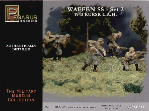 Waffen SS 1943 Kursk LAH Soldiers Set #2 (43) (Plastic Kit) 1/72