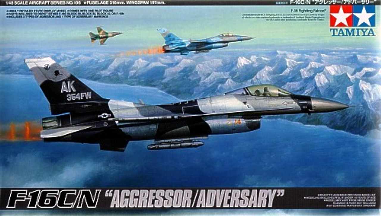 タミヤ 1／ 48 F-16C／ N アグレッサー／ アドバーサリー61106… - 通販