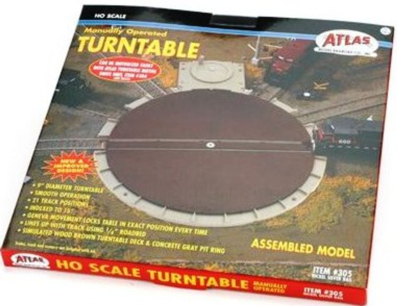 Turntable Nickel Silver HO Scale Atlas Trains