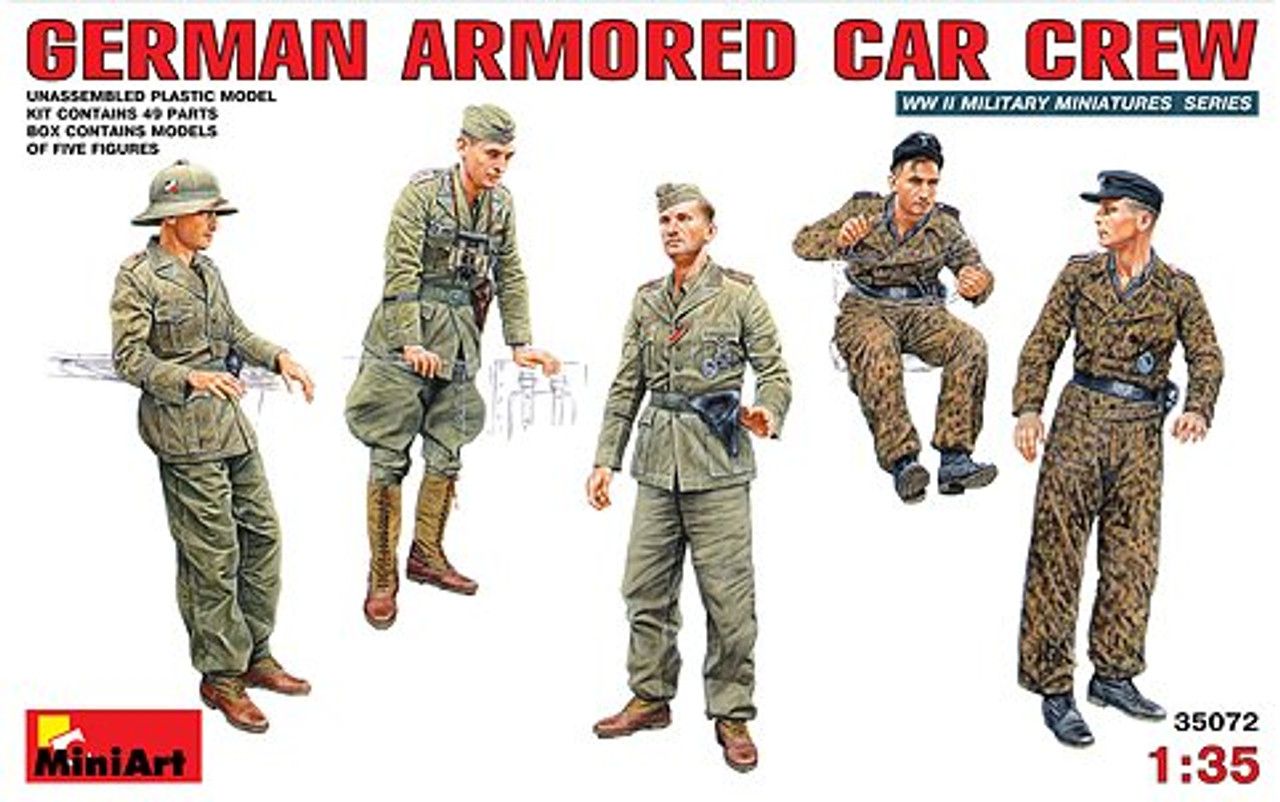 German Armored Car Crew (5) 1-35 Miniart