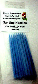 Medium Sanding Needles 240 Grit (12/Bag)