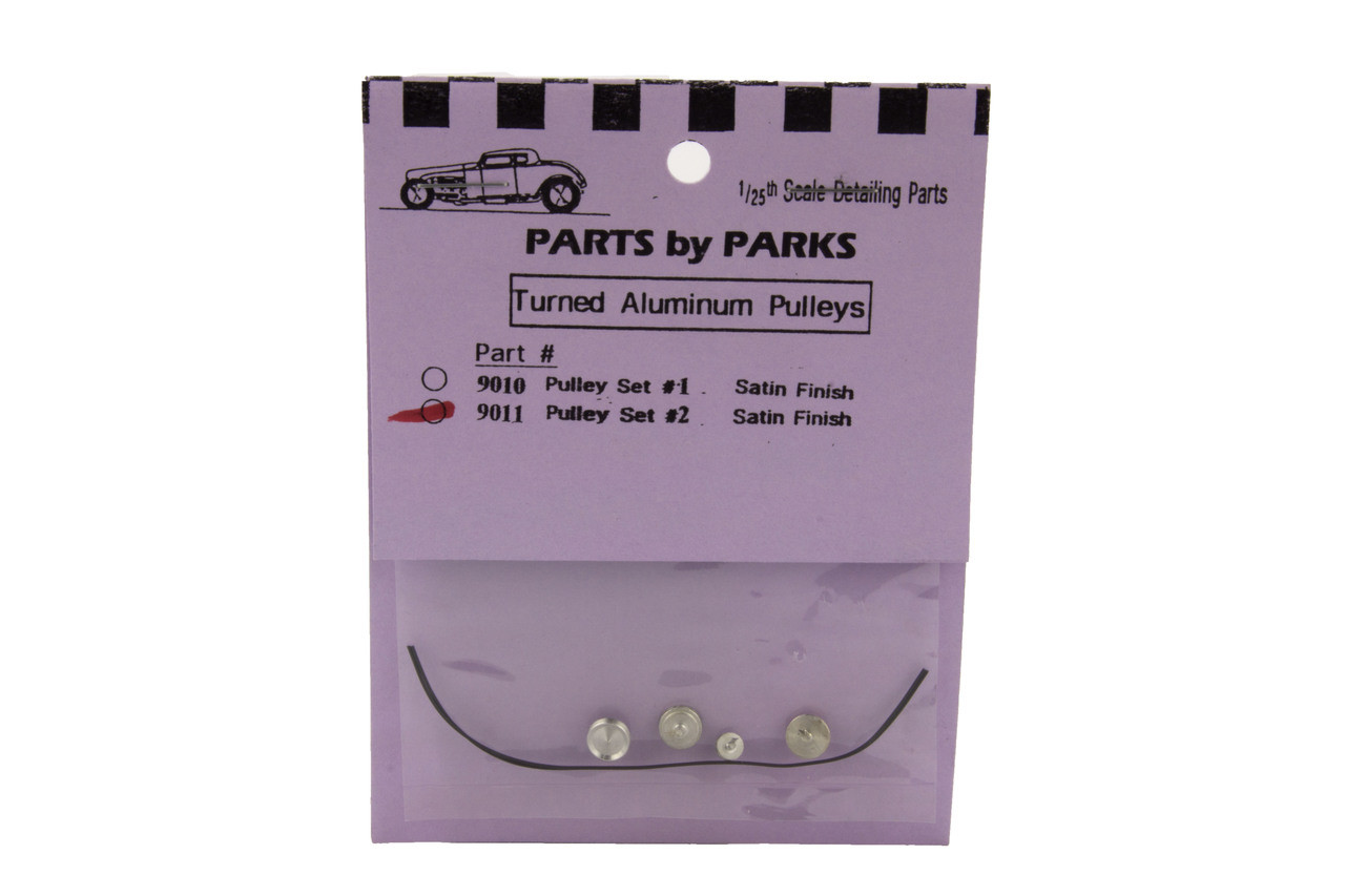 Pulley Set 2 (Spun Aluminum) 1/25 Parts by Parks