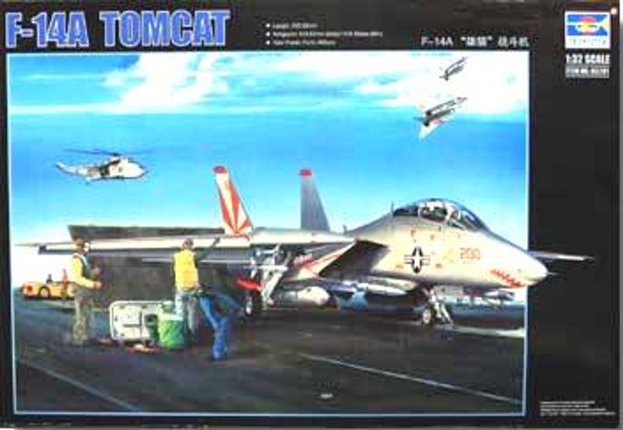 正規品お得1/32 TRUMPETER F-14A ”MAVERICK\'S TOMCAT” TOPGUN劇中機仕立て　　マイコン制御・電飾　トップガン　トムキャット 完成品