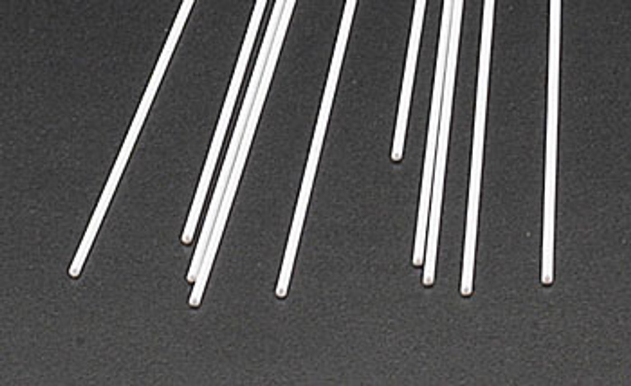 .040 Round Rods Styrene (10) Plastruct Supplies