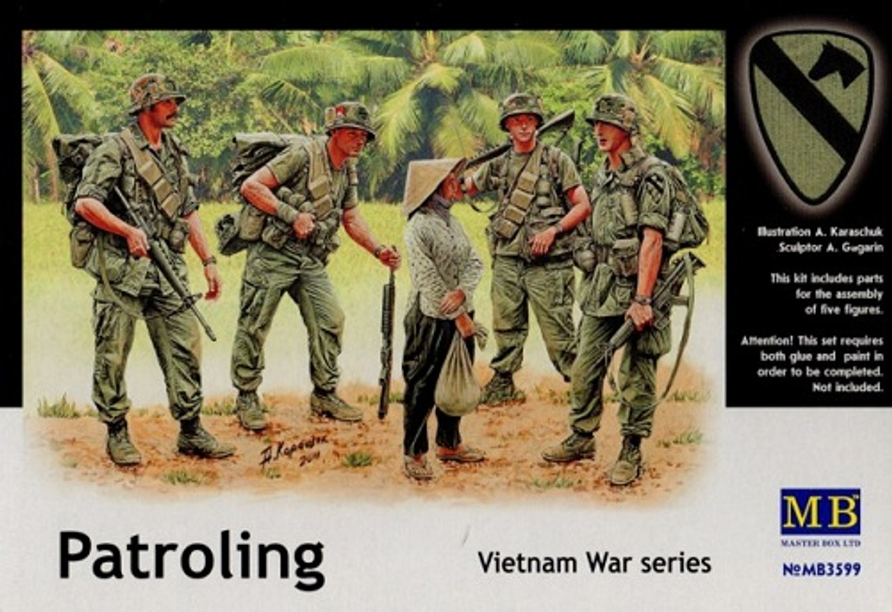 Jungle Patrol Vietnam War Series Master Box MB 1/35 3595 US Army 