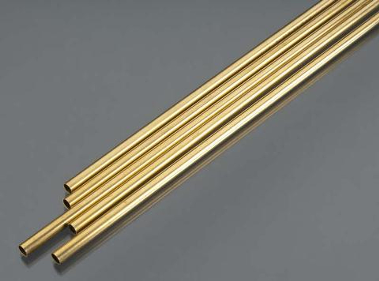 K&S 9115, Round Brass Tubes, 1/2 OD x 0.014 Wall x 36 Long, 4 Tubes,  Made in The USA: : Industrial & Scientific