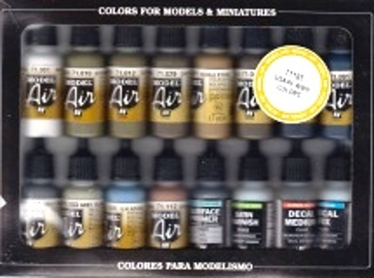 Metallics Model Air Paint Set (16 Colors) Vallejo Paint