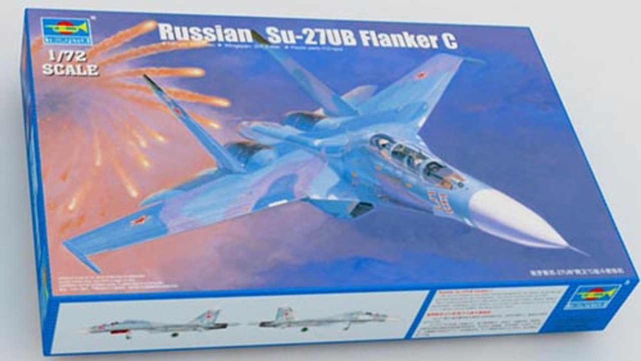 Sukhoi Su-27UB Flanker C Russian Fighter 1/72 Trumpeter