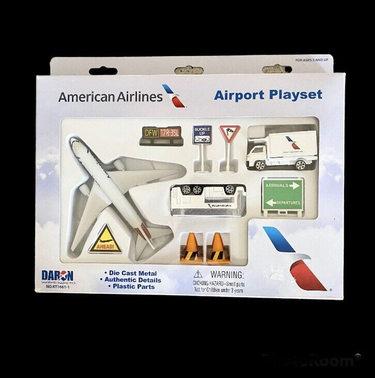 airlines airport playset american airlines toy airplane