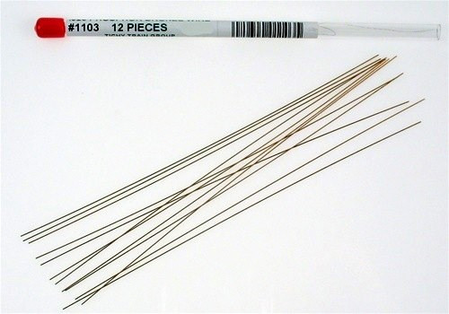 .020 Phosphor Bronze 8" Wire (12) Tichy Trains
