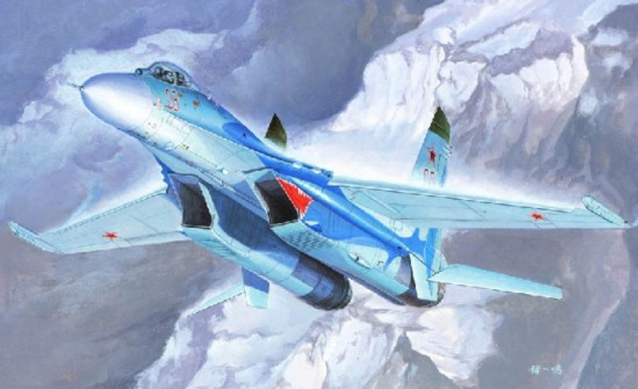 Sukhoi Su-27 Flanker B Russian Fighter 1/72 Trumpeter