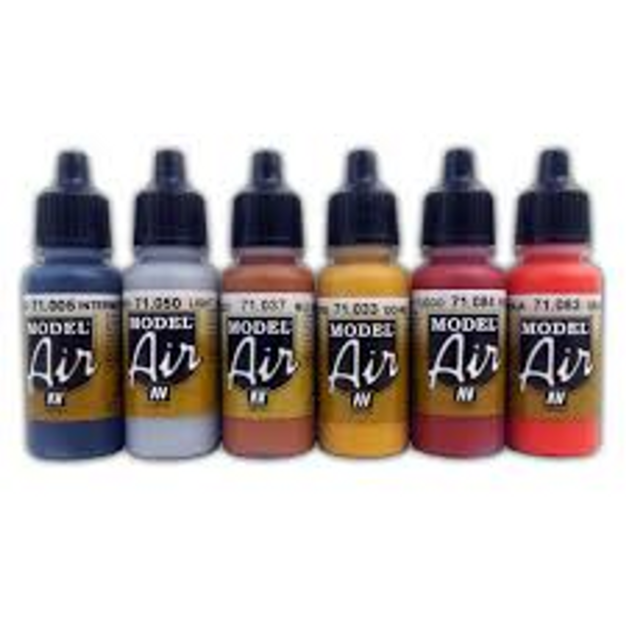 17ml Acrylic Paint Bottles Model Air Colors Vallejo