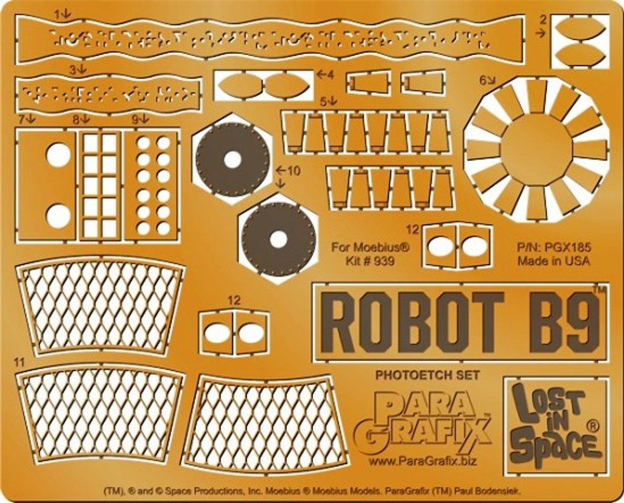 LiS: Robot B9 Photo-Etch Detail Set for MOE 1/6 Paragrafix