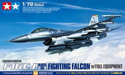 F-16CJ Block 50 Fighting Falcon w/ Full Equipment 1/72 Tamiya