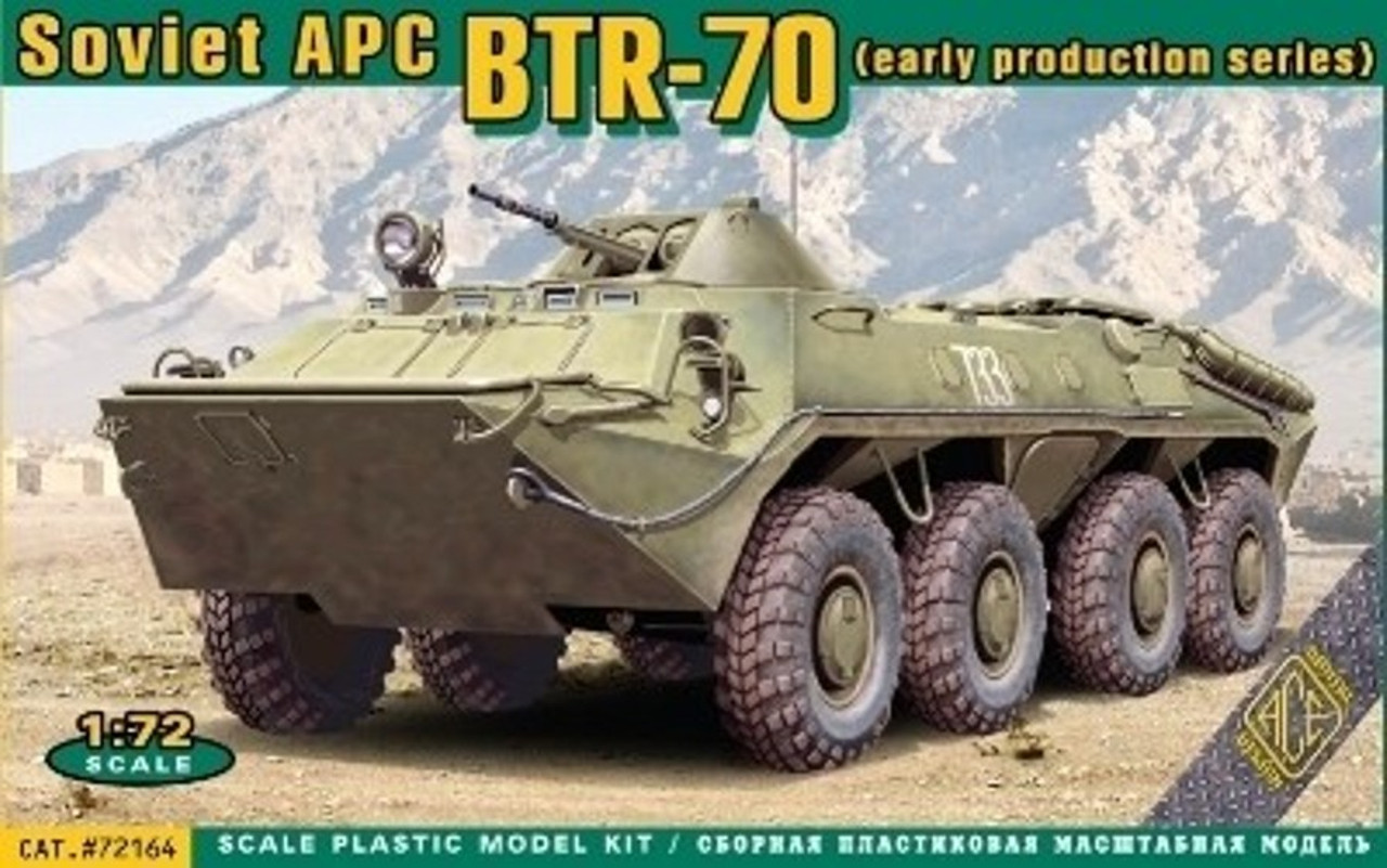 BTR-70 Early Production Soviet Armored Personnel Carrier 1/72 Ace Models