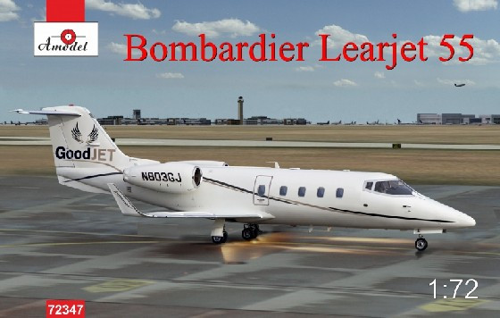Bombardier Learjet 55 Business Jet 1/72 A-Model