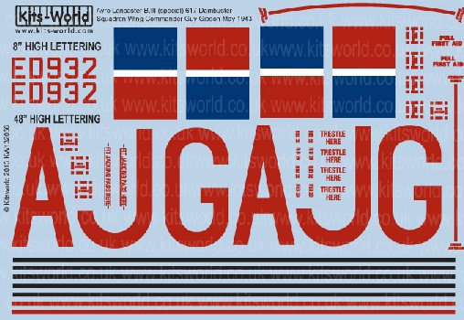 Avro Lancaster B III (Special) 617 Dambuster Sq Wing Cmd. G. Gibson May