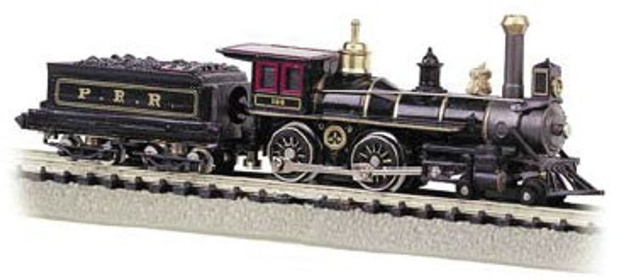 4-4-0 American Steam Locomotive w/Coal Load DCC Ready