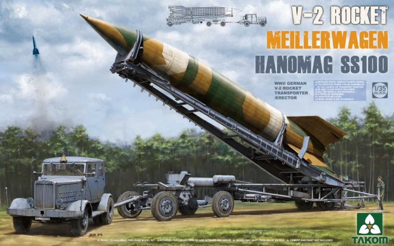 タコム 1/35 第二次世界大戦 ドイツ軍 V2ロケット &amp; ロケット運搬/発射台兼用車メイラーワーゲン &amp; ハノマーグSS100トラクター プラモデル TKO20 dwos6rj Amazon | タコム 1/35 第二次世界大戦 ドイツ軍 V2ロケット