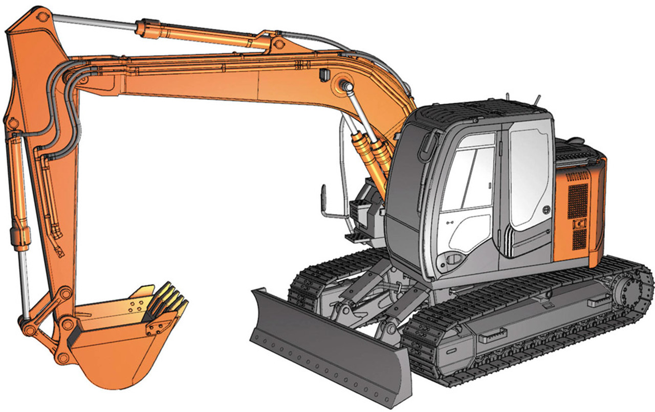 Hitachi ZAXIS 135US Excavator 1/35 Hasegawa