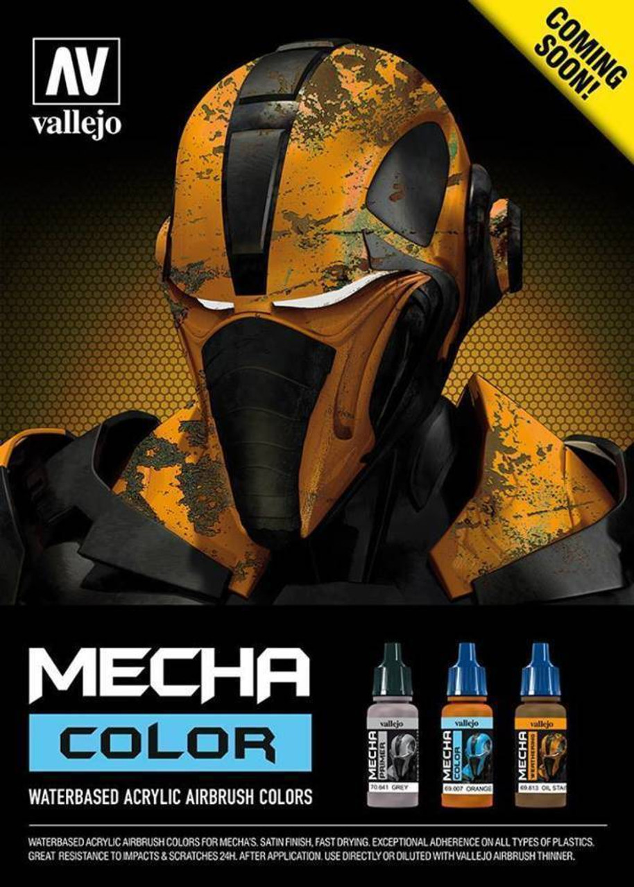 Vallejo MECHA Color: acrylic color 17 ml; Mecha Gloss Varnish