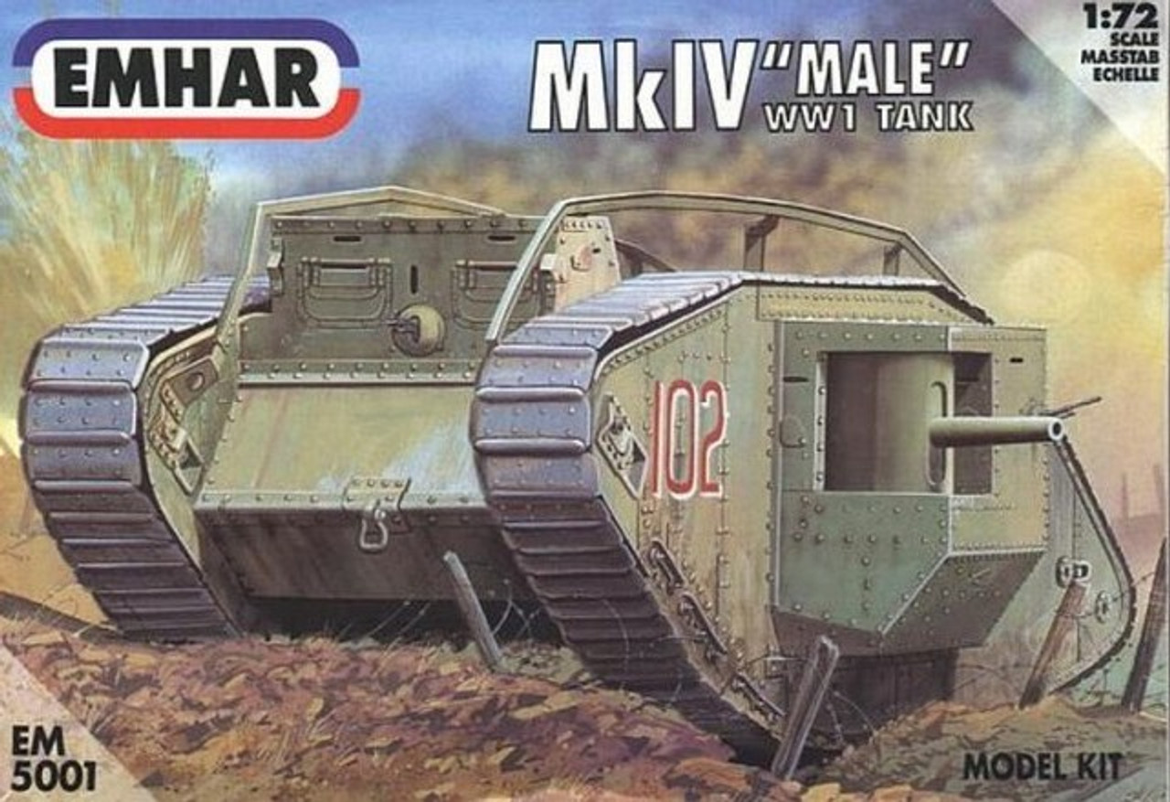 Wwi Male Mk Iv Heavy Battle Tank 172 Emhar