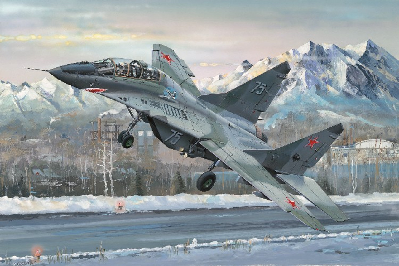 Russian MIG-29UB Fulcrum 1/32スケール MiG-29UB Fulcrum Russian Fighter 1/32 Trumpeter
