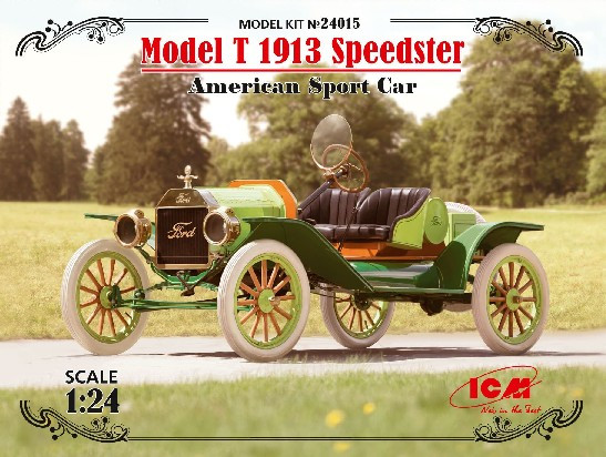 American Model T 1913 Speedster Sports Car 1/24 ICM Models