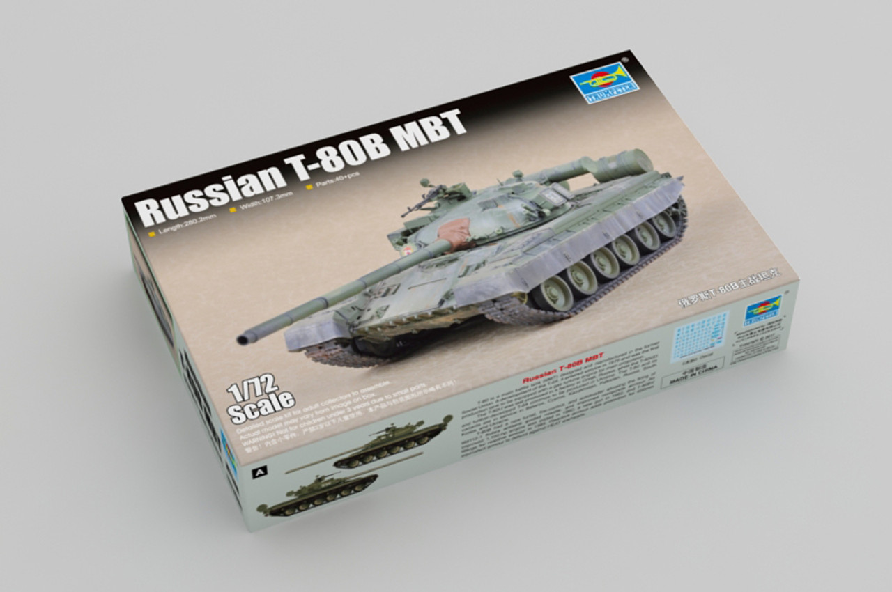 Russian T80B Main Battle Tank 1/72 Trumpeter