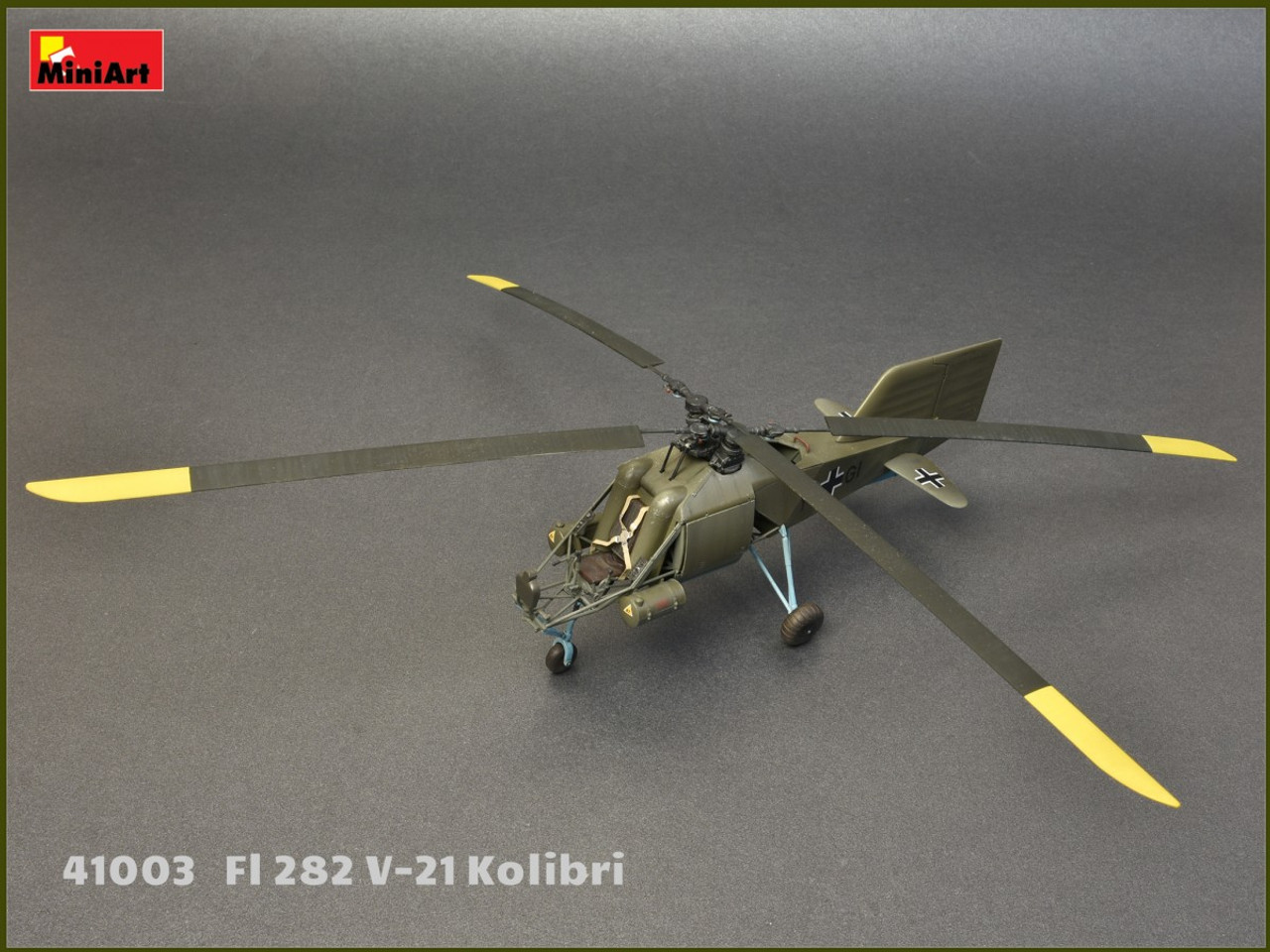 Flettner Fl 282 V-21 Kolibri Single-Seat German Helicopter 1