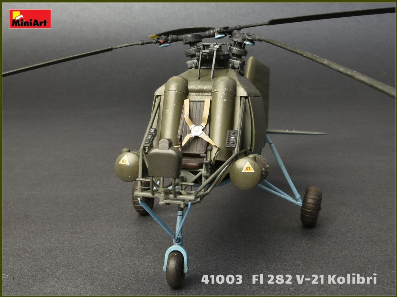 Flettner Fl 282 V-21 Kolibri Single-Seat German Helicopter 1