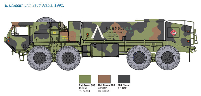 Italeri M978 Caminhão de Combustível 1:35 - Modelo 6554