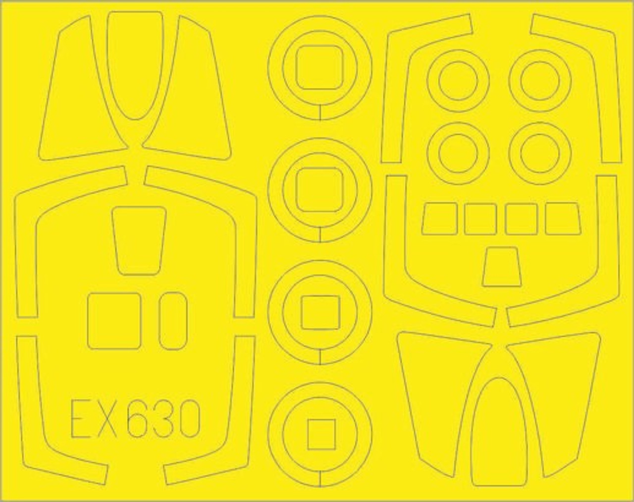 RF-101C/G/H TFace for KTY 1/48 Eduard Masks